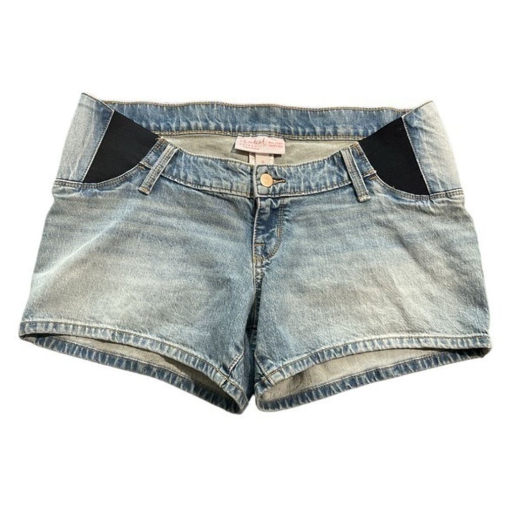 Isabel Maternity Jean Shorts Mini Short Short Midi Size 6 EUC #6127
